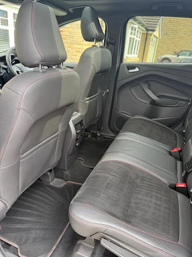 Deep cleaned car seats and upholstery
