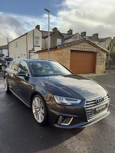 Saloon car exterior detail in Lancashire